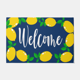 Willkommene Gelbe Lemon Doormat, Lemon Lover Mat Fußmatte