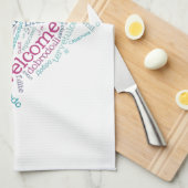 Willkommene Geschirrtücher des Herz-(viele (Viertel Falte)