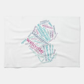 Willkommene Geschirrtücher des Herz-(viele (Horizontal)