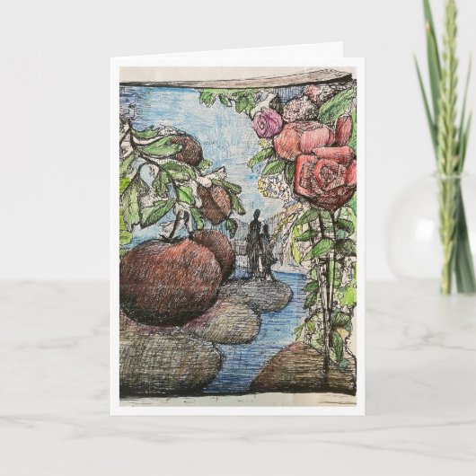 Willkommene Herz-Jubiläumskarte Karte (Vorderseite)