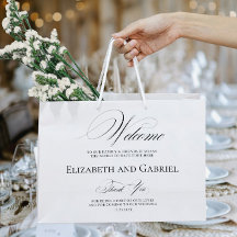 Willkommene Hochzeitssacken Vielen Dank