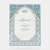 Willkommene islamische Hochzeit Acrylschild (Vorderseite)