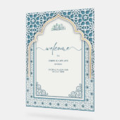 Willkommene islamische Hochzeit Acrylschild (Winkel)