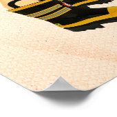 Willkommene kleine Feuerwehrbaby-Dusche Poster (Ecke)