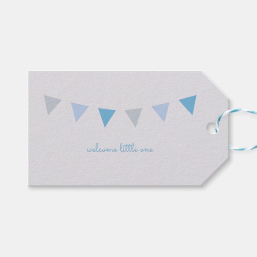 Willkommene kleine Geschenkmarke {Light Blue and G Geschenkanhänger (Vorderseite (Horizontal))