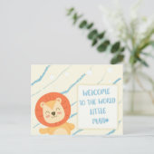 Willkommene kleine Mannkarte Feiertagspostkarte (Stehend Vorderseite)