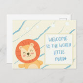 Willkommene kleine Mannkarte Feiertagspostkarte (Vorne/Hinten)