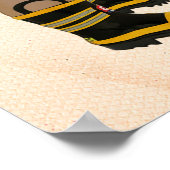 Willkommene kleine OM Firefighter Baby Shower Post Poster (Ecke)