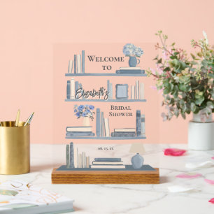 Willkommene Launenhaft Staubblaue Bibliotheksregal Acrylschild