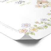 Willkommene Mäuse zur launigen Babyparty Poster (Ecke)