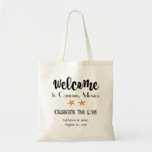 Willkommene Tasche, Hochzeit in Urlaubsort Tragetasche