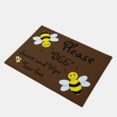 Willkommene Tür-Matte/Biene Fußmatte (Schrägansicht)