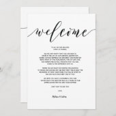 Willkommene und Reisekarte v4 der modernen Einladung (Vorne/Hinten)