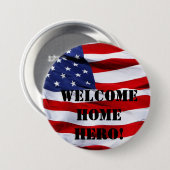 Willkommene Zuhause-Buttone Button (Vorne & Hinten)