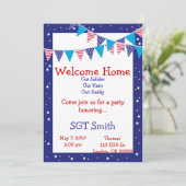 willkommene Zuhause-Einladungen Einladung (Stehend Vorderseite)