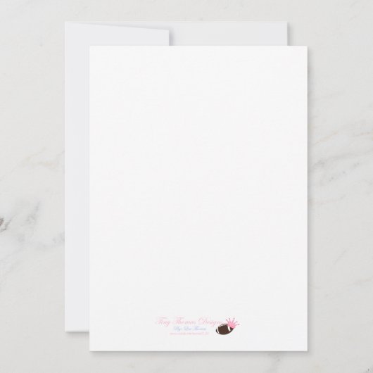 willkommene Zuhause-Einladungen Einladung (Rückseite)