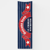 Willkommene Zuhause-Fahne Banner (Vertikal)