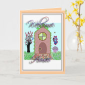 Willkommene Zuhause-Karte Karte (Gelbe Blume)