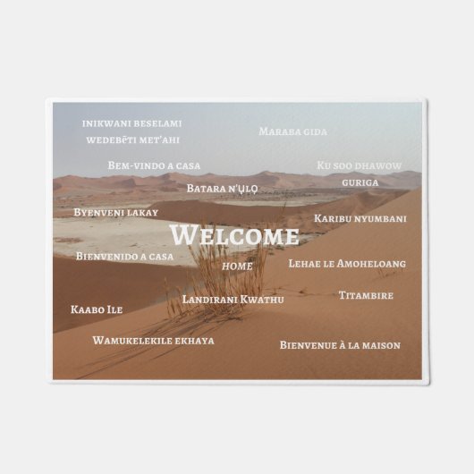 Willkommene Zuhause-Matte Fußmatte (Vorderseite)