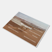 Willkommene Zuhause-Matte Fußmatte (Schrägansicht)