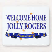 Willkommene Zuhause-Piratenflaggen Mousepad (Vorne)