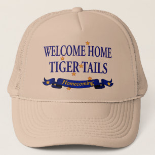 Willkommene Zuhause-Tiger-Schwänze Truckerkappe
