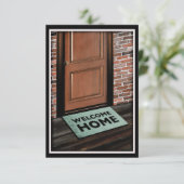 willkommene Zuhausetürmatte Einladung (Stehend Vorderseite)