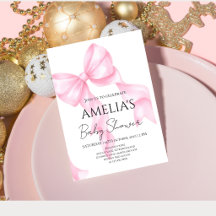 Willkommeneinladung zur Coquette-Baby-Party mit ro