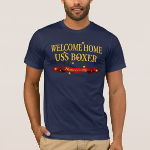 Willkommener Boxer des Zuhause-USS T-Shirt