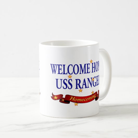 Willkommener Förster des Zuhause-USS Kaffeetasse (VorderseiteRechts)