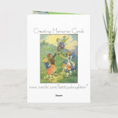 Willkommener Frühling! Karte (Rückseite)