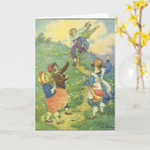 Willkommener Frühling! Karte (Gelbe Blume)