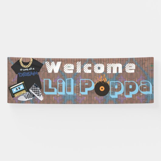 Willkommener Lil Pappa-angesagte Hopfen-JUNGE Banner (Horizontal)