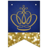 Willkommener Prince| königliches Blau-u. Wimpelkette (Erste Fahne)