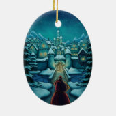 willkommener Sankt-Feiertag Keramik Ornament (Hinten)