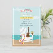 Willkommener Sommer kundengerecht Einladung (Stehend Vorderseite)