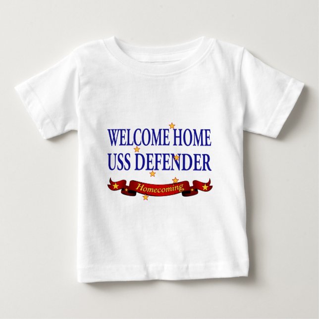 Willkommener Verteidiger des Zuhause-USS Baby T-shirt (Vorderseite)
