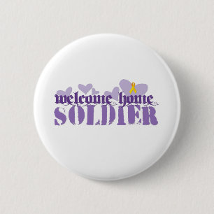 Willkommener Zuhause-Soldat Button