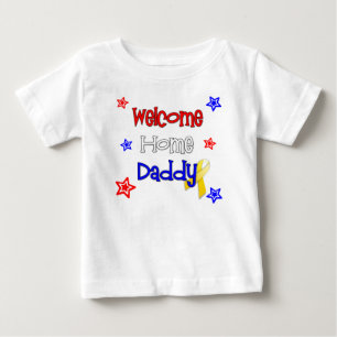Willkommener Zuhause-Vati-Säuglings-langes Baby T-shirt
