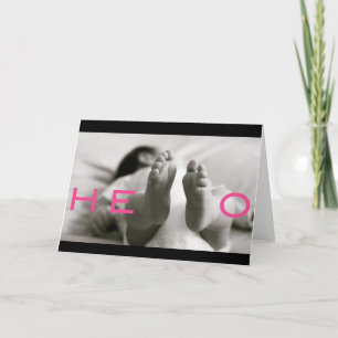 willkommenes Baby! Karte