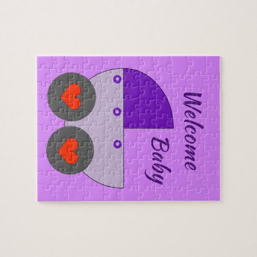 willkommenes Baby Puzzle (Horizontal)