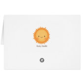 Willkommenes Baby zur Welt Sun und zum (Rückseite Horizontal)