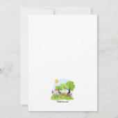 Willkommenes Frühjahr Mittagessen Einladung (Rückseite)