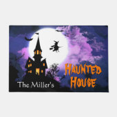 Willkommenes Halloween mit Beängstigendem Spuk Hau Fußmatte (Vorderseite)
