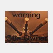 Willkommenes mattes des Waffenbesitzers Fußmatte (Vorderseite)