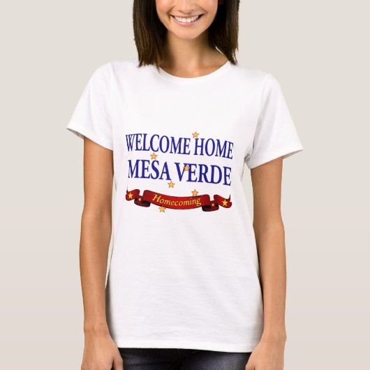 Willkommenes MESA Verde des Zuhause-USS! T-Shirt (Vorderseite)