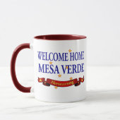 Willkommenes MESA Verde des Zuhause-USS! Tasse (Links)