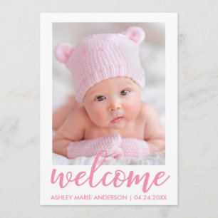 Willkommenes neues Baby-modernes Ankündigung