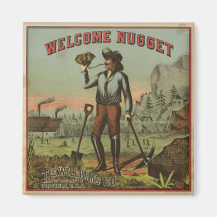 Willkommenes Nugget-1904 Magnet