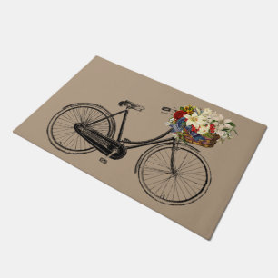willkommenes Türmatte Taupefahrradfahrrad
